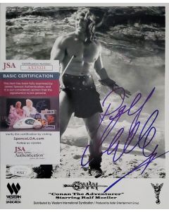 Ralf Moeller CONAN THE ADVENTURER SHOW signed 8x10 W/JSA COA # G01