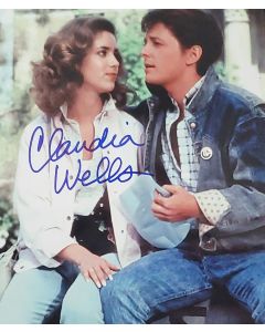 Claudia Wells BACK TO THE FUTURE signed 8x10 # G01