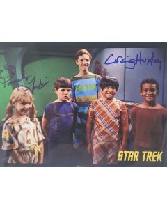Star Trek "AND THE CHILDREN SHALL LEAD" Craig Huxley & Pam Ferdin autographed 8x10 #2