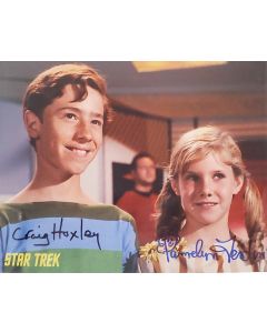 Star Trek "AND THE CHILDREN SHALL LEAD" Craig Huxley & Pam Ferdin autographed 8x10 #3