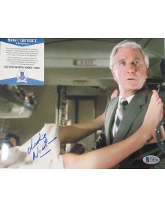 Leslie Nielson AIRPLANE signed 8x10 w/JSA COA # G02