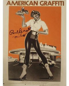 Paul Le Mat AMERICAN GRAFITTI signed 8x10 # G03