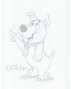 Scrappy Doo original drawing signed by artist Willie Ito 