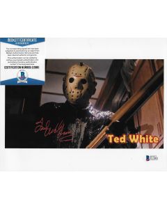 Ted White Friday the 13th 8X10 w/Beckett COA 3