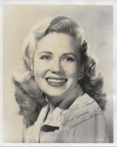 Jacqueline White (Signature personalized to Mrs. Lillie Clark) - Vintage Photo