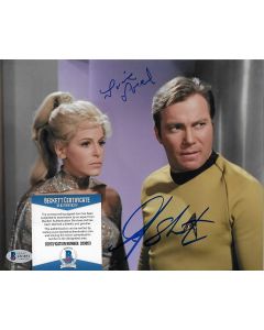 William Shatner Louise Sorel Star Trek 8X10 w/Beckett COA