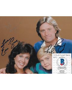 Silver Spoons cast of 3 8X10 w/ Beckett COA