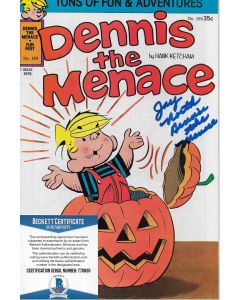 Dennis the Menace comic book signed by Jay North #4 w/Beckett COA