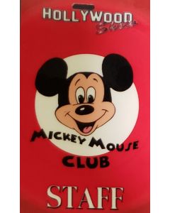 Limited Edition Hollywood Show STAFF Pass Mickey Mouse Club