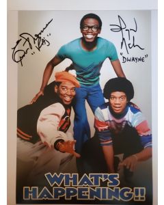 Ernest Thomas & Haywood Nelson What's Happening! TV SERIES Signed 8X10 Photo #3