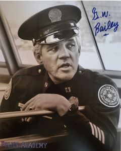 G.W. Bailey POLICE ACADEMY Signed 8X10 Photo #8