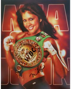 Mia St. John American professional boxer Signed 8X10 Photo