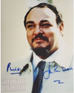 John Rhys-Davies THE LIVING DAYLIGHTS signed 8x10 3 G03