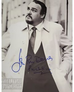John Rhys-Davies THE LIVING DAYLIGHTS signed 8x10 # G14