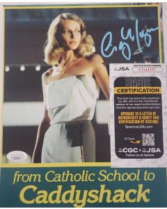 Cindy Morgan RIP signed 8x10 CADDYSHACK/TRON W/JSA COA  # G02