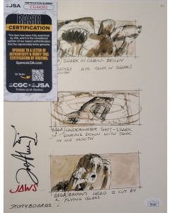 Joe Alves signed 8x10 W/ JSA COA  CONCEPTUAL ART DRAWINGS JAWS # G02