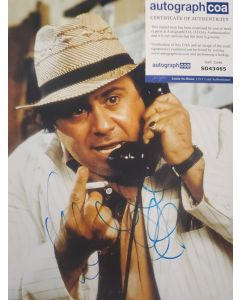 Danny DeVito signed 8x10 ROMANCING THE STONE W/ ACOA # G01