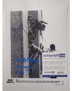 Tim Blaney signed 8x10 with ACOA SHORT CIRCUIT # G01