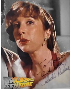 Sachi Parker BACK TO THE FUTURE signed 8x10 " TO ROGER" # G01