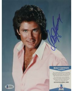 David Hasselhoff Knight Rider Original Autographed 8X10 Photo w/Beckett COA