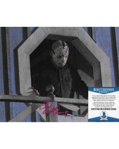 Ted White Friday the 13th 8X10 w/Beckett COA 5