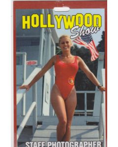 Limited Edition Hollywood Show Staff Photographer Pass Nicole Eggert Baywatch