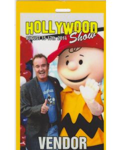 Limited Edition Hollywood Show Vendor Pass Peter Robbins Charlie Brown