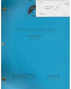 Mork & Mindy "A Mork the Gullible" Original Script