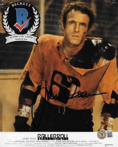 James Caan Rollerball 8X10 photo w/Beckett COA