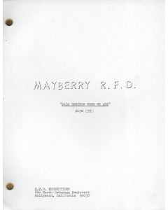 MAYBERRY R.F.D. "Palm Springs Here We Are " (1969) Ken Berry's Personal Script
