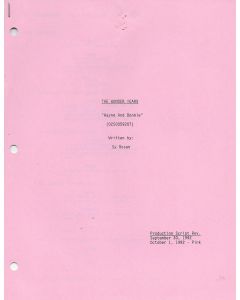 The Wonder Year "Wayne and Bonnie" 1992 Original Script Revision 