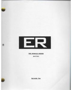 ER"The Miracle Worker" episode 10, Deezer D's personal Original Script with his signature