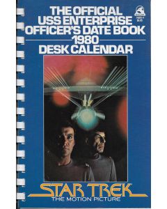 Star Trek  "Official USS ENTERPRISE OFFICER'S DATE BOOK 1980 DESK CALENDER"