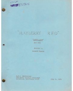 MAYBERRY R.F.D. "Andy's Baby" (1970) Ken Berry's Personal Script