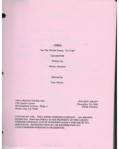 Cybill  "As The World Turns...To Crap" Original Script 2nd Revised Draft
