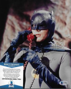 Adam West Batman 8X10 w/Beckett COA #15