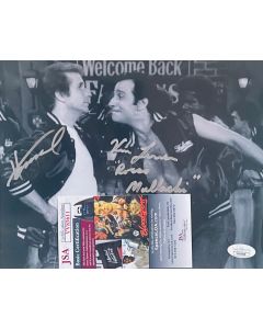 Happy Days Henry Winkler & Michael Pataki (Malachi Brother) w/JSA COA 
