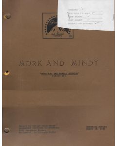 Mork & Mindy "Mork and the Family Reunion" Original Script