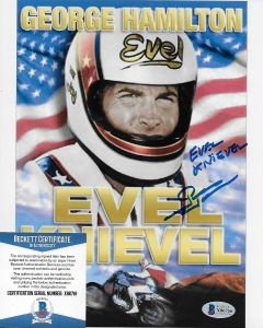 George Hamilton Evel Knievel 8X10 w/Beckett COA