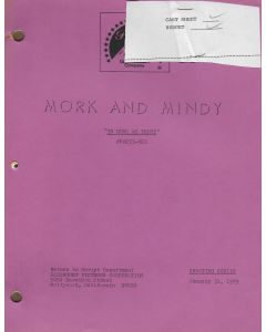 Mork & Mindy "In Mork We Trust" Original Script