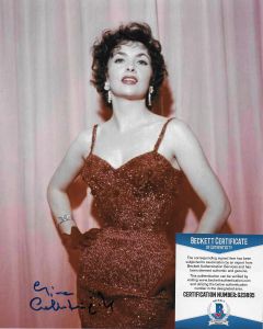 Gina Lollobrigida with Beckett COA #16