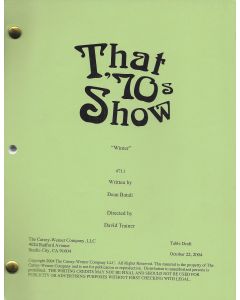  That 70's Show "Winter" Original Script