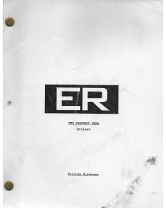 ER "The Fastest Year" episode 19, Deezer D's personal Original Script