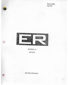 ER episode 19, Deezer D's personal Original Script