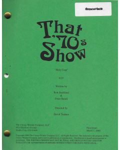  That 70's Show "Holy Crap" Original Script