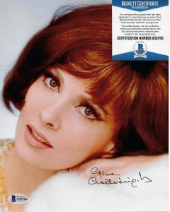 Gina Lollobrigida with Beckett COA #9