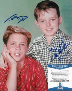 Jerry Mathers & Tony Dow Leave it to Beaver 8X10 w/Beckett COA #3