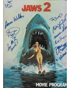 Jaws 2 movie program signed by cast of 9 **LAST ONE**