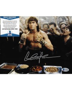 Charlie Sheen Hot Shots! 8X10 w/Beckett COA 