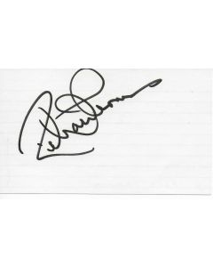 Richard Thomas signed in person index card + photo